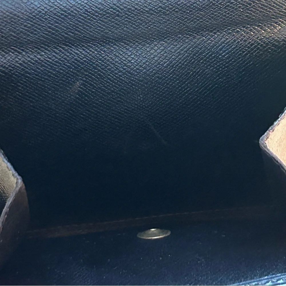 Vintage LOUIS VUITTON Epi Leather Unisex Elise Wallet- Black